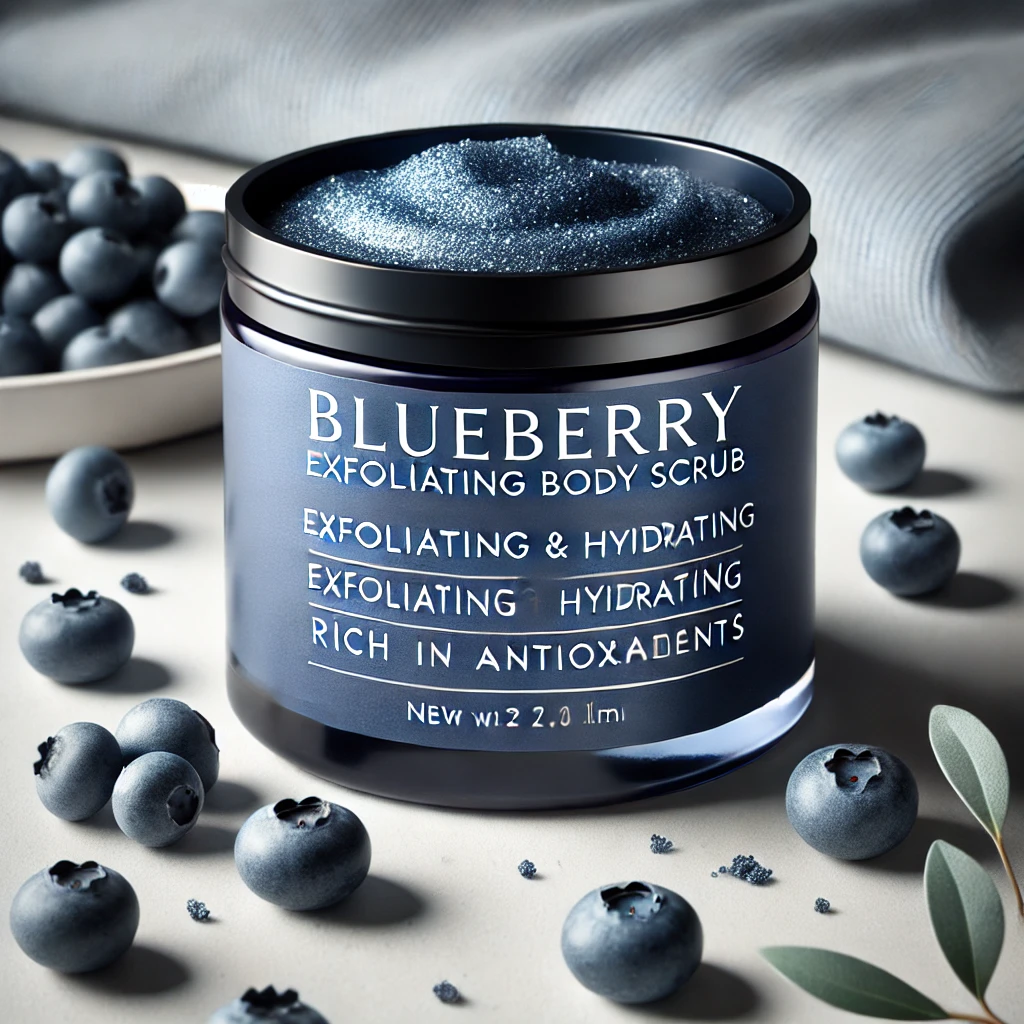 Blueberry exfoliation body scrub