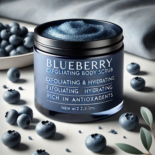 Blueberry exfoliation body scrub