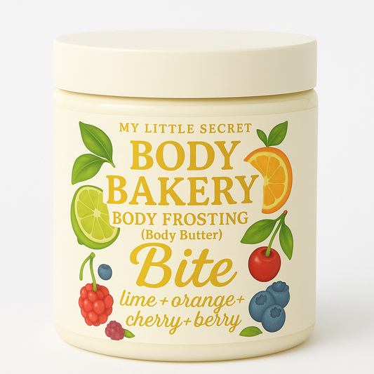 MY LITTLE SECRET
BODY BAKERY
BODY FROSTING
(Body Butter)